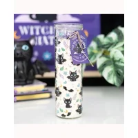 Cute and Creepy Cat Print Lavende..