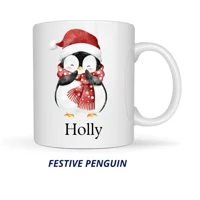 festive penguin Personalised Chri..