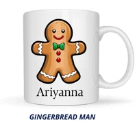 gingerbread man Personalised Chri..