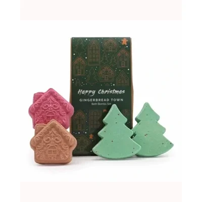Gingerbread Town Christmas Bath Bomb Gift Pack