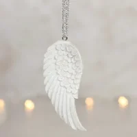 Glitter Angel Wing Hanging Decora..