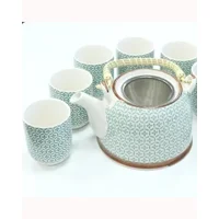 Herbal Teapot Set - Green Mosaic