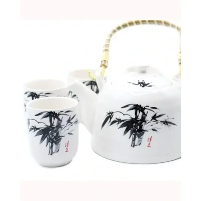 Herbal Teapot Set - White Stone Oriental