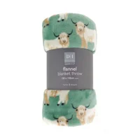 Highland Cow Super Soft Flannel B..