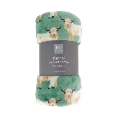 Highland Cow Super Soft Flannel Blanket