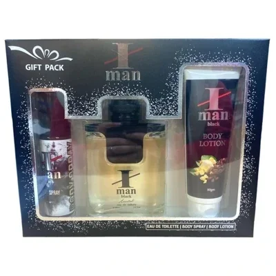 I Man Black (Mens 3pcs Gift Set)