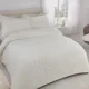 ivory Comfy Fleece Foil Dots Duvet Set