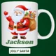 Jolly Santa Personalised Christmas Mug