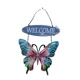 Jumbo Butterfly Welcome Sign - Blue