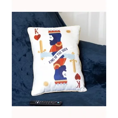 King of the Sofa Playing Card Cushion