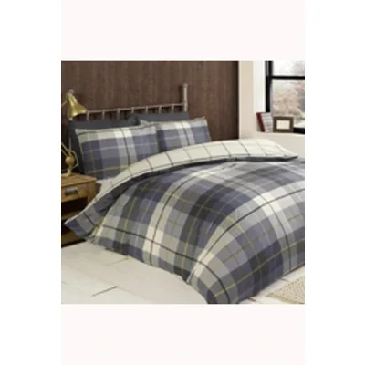 Lomond Brushed Cotton Duvet Set Blue