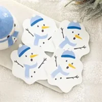 Melting Snowman Coaster Set