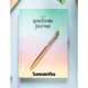 Multi-coloured Gratitude Journal with Amethyst Pen