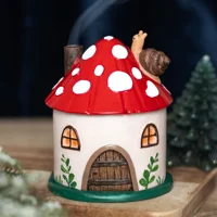 Mushroom House Resin Incense Cone..