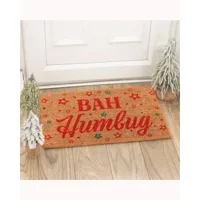 Natural Bah Humbug Christmas Door..