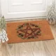 Natural Winter Solstice Pentagram Doormat