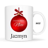 nice Personalised Christmas Mug