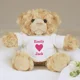 Personalised Love Heart Teddy Bear