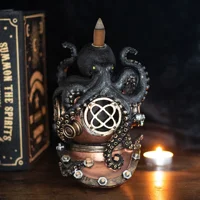 Kraken on Diver's Helmet Backflow..