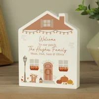 Personalised Autumnal Wooden Hous..
