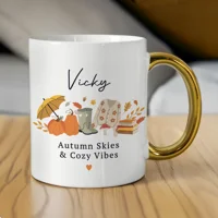 Personalised Autumn Gold Handled ..
