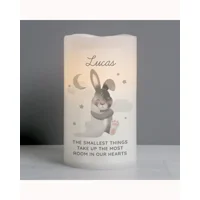 Personalised Baby Bunny LED Candle