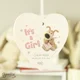 Personalised Boofle It's a Girl Wooden Heart Dec..