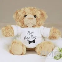 Personalised Bow Tie Page Boy Bear