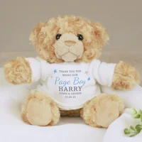 Personalised Boys Free Text Teddy..