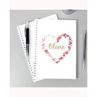 Personalised Confetti Hearts A5 N..