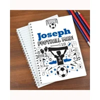 Personalised Football A5 Notebook
