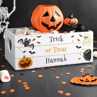 Personalised Halloween Small Wood..