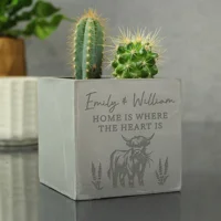 Personalised Highland Cow Concret..