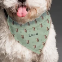 Personalised Highland Cow Dog Ban..