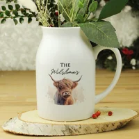 Personalised Highland Cow Flower ..