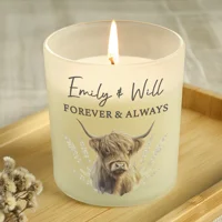 Personalised Highland Cow Frosted..