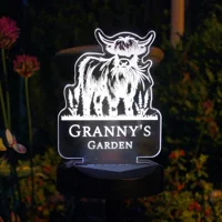 Personalised Highland Cow Garden ..