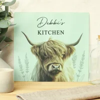 Personalised Highland Cow Glass C..