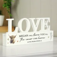 Personalised Highland Cow LOVE Wo..