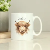 Personalised Highland Cow Mug - F..