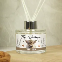 Personalised Highland Cow Reed Di..