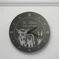 Personalised Highland Cow Slate C..