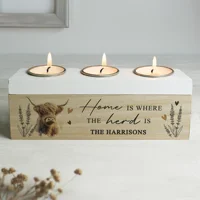 Personalised Highland Cow Triple ..