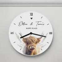 Personalised Highland Cow Wooden ..