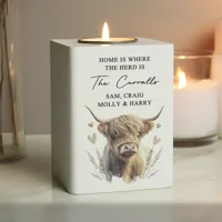 Personalised Highland Cow Wooden ..