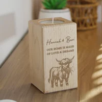 Personalised Highland Cow Wooden ..