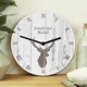 Personalised Highland Stag Shabby Chic Wooden Cl..