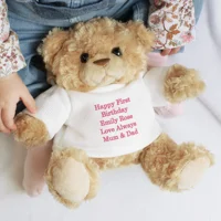 Personalised Message Teddy Bear -..