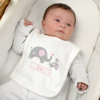 Personalised Pink Elephant 0-3 Mo..
