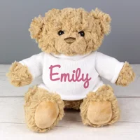 Personalised Pink Name Only Teddy..